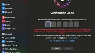 This device is already associated with other accounts in the Apple Developer Program [upl. by Halyk]