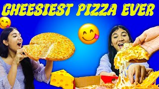 Eating Double Cheese🍕 Margherita with Extra Cheese  Ovenstory Double cheese Margherita Pizza Review [upl. by Adnah321]