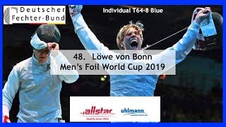 Loewe von Bonn 2019 Mens Foil Individual  Piste Blue [upl. by Thibaud563]