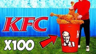 Riesiger KFC Eimer  Wie man den weltgrößten selbstgemachten KFC Trommelstock aus Strauß herstellt [upl. by Kenn177]