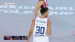 FILIP PETRUSEVBORN2000EUROLEAGUE HIGHLIGHTSROUND91011 TEAMCRVENA ZVEZDA [upl. by Pelag]