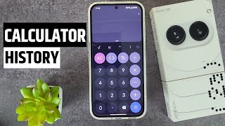 nothing phone 2a how to check calculator app history [upl. by Ahsineb]