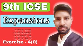 Expansions lecture  3 9th ICSE Exercise4C selina concise maths icse [upl. by Ssew]