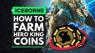 MHW Iceborne  How to Farm HERO KING COINS for Guild Palace Weapon Upgrades  Appreciation Festival [upl. by Anahsohs]