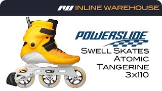 2017 Powerslide Swell Skate Atomic Tangerine 3x110 [upl. by Miett439]