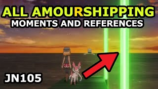 All Amourshipping References And Moments In Pokémon Journeys 105 [upl. by Adamik485]