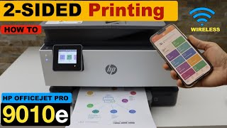 HP OfficeJet Pro 9010e Printing 2Sided Long Edge Printing [upl. by Eciralc447]