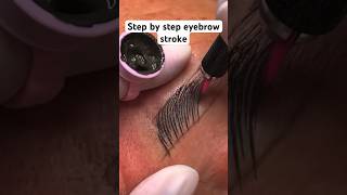 How to do microblading 🔥 browtattoo microblading makeup [upl. by Eiramaneet]