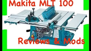 Makita MLT100 portable Contractors site Table saw review and modifications [upl. by Arihsaj]