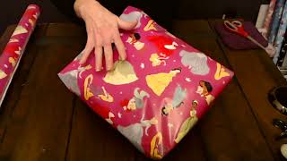 ASMR  Crinkly Christmas Present Gift Wrapping 2023 Part III Some Whispering [upl. by Neeron]