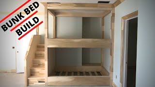 Bunk Bed Build  Putting The Pieces Together [upl. by Idnod]