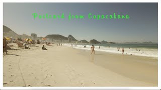 Copacabana  Rio de Janeiro  A slow walk in the middle of Winter  4K [upl. by Aneerhs865]