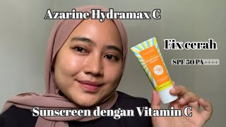 Review Azarine Hydramax C Sunscreen Serum di Kulit Berminyak [upl. by Laundes429]