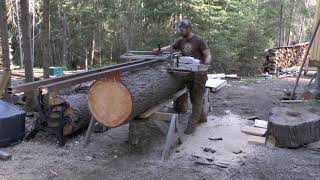 Logs to Lumber Alaskan Chainsaw Milling [upl. by Haberman]