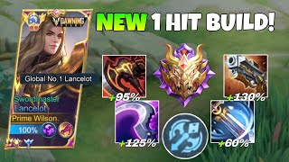 NEW UPDATE LANCELOT 1SHOT BUILD TUTORIAL  SUPER AGGRESSIVE GAMEPLAY INSANE DAMAGE😱🔥 [upl. by Henson]