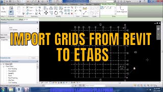 How to Import Grids from Revit OR Autocad to etabs [upl. by Einnoj]