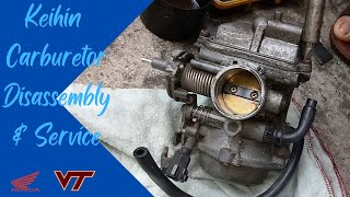 How To Service a Keihin Carburetor  Honda VT 250 [upl. by Agnimod]