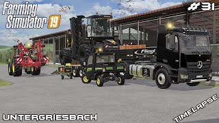 KRONE BiG M 450 and teddering fields  Animals on Untergriesbach  Farming Simulator 19  Episode 31 [upl. by Einnil910]