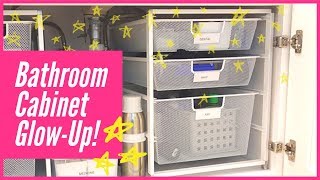 Organize With Me Bathroom Cabinet GlowUp [upl. by Evot]