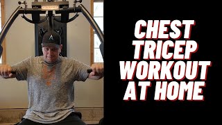 Marcy Home Gym Workout  Chest  Triceps [upl. by Yllop]