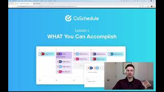 Lesson One What Can You Accomplish With CoSchedule [upl. by Wivina]