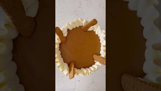 Biscoff pumpkin cheesecake cheesecake biscoff thanksgiving viralvideo [upl. by Nimzay]