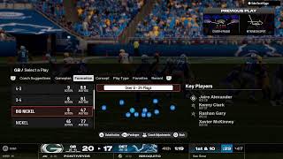 S1 W14 ELITE Madden 25  Packers vs Lions [upl. by Rovert]