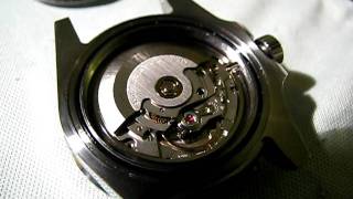 ETA28242 movement in a ROLEX Submariner shaped case [upl. by Ezri]