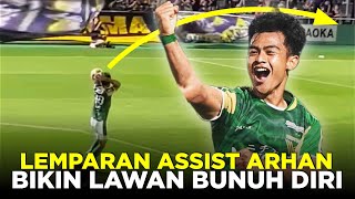 SATU STADION DIBUAT TERPUKAU MOMEN PRATAMA ARHAN BIKIN ASSIST LEMPARAN KEDALAM UNTUK TOKYO VERDY [upl. by Amathist]