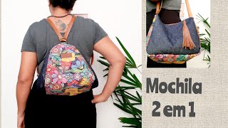 Mochila 2 em 1  Vem aprender [upl. by Yendys]