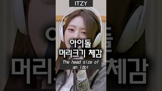 있지는 헤드폰을 써도 공간이 남네 The head size of itzy shorts [upl. by Horatius]