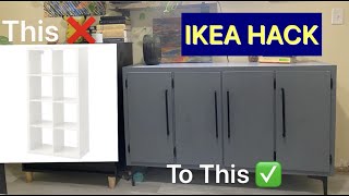 IKEA KALLAX Hack DIY Makeover [upl. by Anerb]