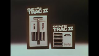 1960s Gillette Trac II Blades Commercial [upl. by Arries618]