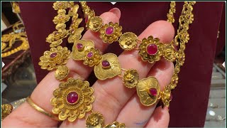 Tanishq 22k Bridal Necklace Set Designs with PriceLayer Necklace DesignNakashi NecklaceDeeya [upl. by Trahurn]