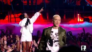 BadBoy RDW8 Presents Eminem and Rihanna performing quotThe Monsterquot LIVE [upl. by Minette]