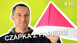 JAK ZROBIĆ CZAPKĘ Z PAPIERU  ŁATWA CZAPKA ORIGAMI [upl. by Nettie]