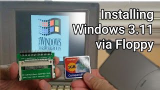 Installing Windows 311 onto a Toshiba Portege T3600CT [upl. by Aener]