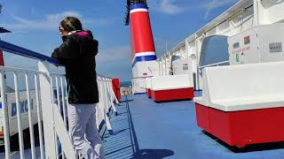 Dublin Irland to Holyhead Wales Stena Line ferry crossing 2021 [upl. by Oiligriv453]