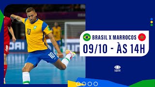 AO VIVO  BRASIL X MARROCOS  AMISTOSO BR FUTSAL TOUR [upl. by Seve669]