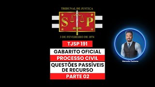 TJSP 191 Análise das questões passíveis de recurso Parte 02 [upl. by Georg]