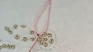 easy hand embroidery french knot 🪢ytshorts embroiderypatterns creativehandmade trending viral [upl. by Fanchan]