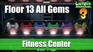 Luigis Mansion 3  Floor 13 All Gem Location Fitness Center [upl. by Icat]