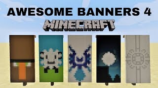 ✔ 5 AWESOME MINECRAFT BANNER DESIGNS WITH TUTORIAL 4 [upl. by Narual]