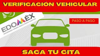 CITA VERIFICACIÓN VEHICULAR ESTADO DE MÉXICO  TRÁMITES ELECTRÓNICOS  MEDIO AMBIENTE [upl. by Ennailuj]