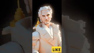 RYAN GOSLING THE CHAD turning into a LEGO art piece part Fascinating AI transformation artshorts [upl. by Neeven885]