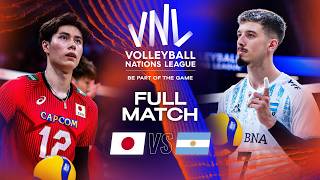 Japans Epic Victory 😳🤯 Japan vs Argentina  Full Match  Mens VNL 2023 [upl. by Eimaj]