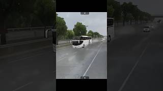 Neoplan starliner going in heavy thunderstorm youtubeshorts bussid bussimulatorindonesia [upl. by Keese]