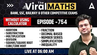 Bank Exams  Simplification  Number Series  Inequality  Arithmetic amp DI By Navneet Tiwari [upl. by Samanthia]