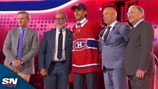 Montreal Canadiens Select Michael Hage With 21st Pick In 2024 NHL Draft [upl. by Oicirbaf]