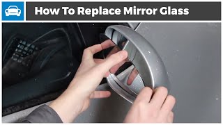 Replacing a Broken Mirror Glass on a VW Golf Passat Jetta and Golf Plus [upl. by Yerocal359]